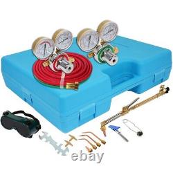 Gas Welding And Cutting Kit Oxygen Torch Acetylene Welder Tool with 3 Nozzles