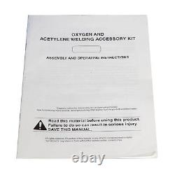 Gas Welding & Cutting Kit Acetylene Oxy-acetylene Welding Kit with Case 15PCS