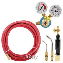 Gas Welding Cutting Kit Acetylene Oxygen Torch Set CGA 200 Acetylene Regulator