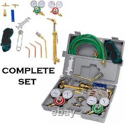 Gas Welding Cutting Kit Acetylene Oxygen Torch Set Regulator Soldering Brazing