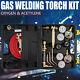 Gas Welding Cutting Kit Acetylene Oxygen Torch Set Regulator w Free 3 Nozzles