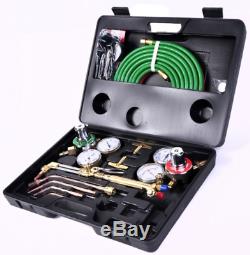 Gas Welding Cutting Tool Kit Oxy Acetylene Oxygen Torch Brazing Fits VICTOR Hose