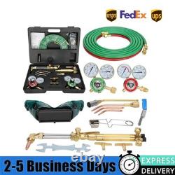 Gas Welding Cutting Torch Kit Oxy Acetylene Oxygen Brazing Set Victor Type 17Pcs
