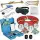 Gas Welding Cutting Welder Kit Oxy Acetylene Oxygen Torch with Hose Goggles & Case