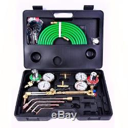 Gas Welding Oxygen Cutting Kit Oxy Acetylene Torch Brazing Fits VICTOR With Hose