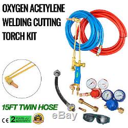 Gas Welding and Cutting Kit Victor Type Propane Oxygen Torch Set Regulator