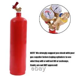 HVAC Portable Oxygen Acetylene Welding Cutting Torch Kit with Carrying Case & Tank