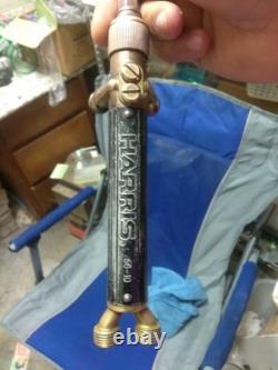 Harris 50-10 Automatic Medium Duty Welding Cutting Brazing Torch Handle Kit Used