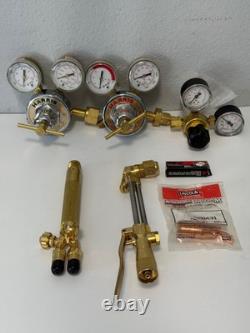 Harris Ironworker Oxygen Acetylene Cutting Welding Torch Kit 85 25-15c 25-100c