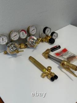 Harris Ironworker Oxygen Acetylene Cutting Welding Torch Kit 85 25-15c 25-100c