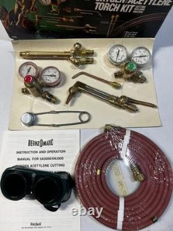 Heavy Duty BernzOMatic Oxygen Acetylene Torch Kit OA3000 Cutting Welding Brazing