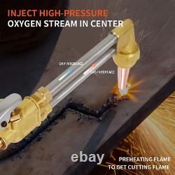 Heavy Duty Cutting Torch, Oxygen Propane Acetylene Welding Torch Flame Torch Han