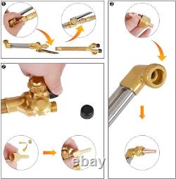 Heavy Duty Cutting Torch, Oxygen Propane Acetylene Welding Torch Flame Torch Han