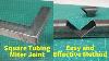 How To Make Square Tubing Miter Joint Welding Steel Tube Corner Joint