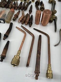 Huge Lot of Welding Cutting Torches & Tips Victor and more