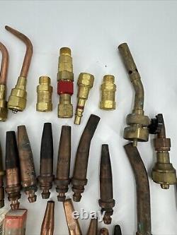 Huge Lot of Welding Cutting Torches & Tips Victor and more