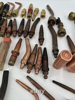 Huge Lot of Welding Cutting Torches & Tips Victor and more