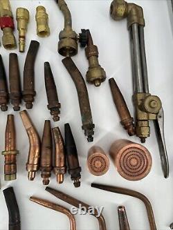 Huge Lot of Welding Cutting Torches & Tips Victor and more