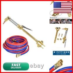 IMeshbean Oxy Acetylene Cutting Torch Set 50FT 300PSI 1/4 Twin Hose for Victor