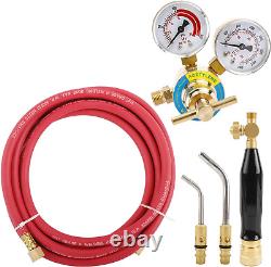 KUNTEC Air Acetylene Welding & Cutting Torch Professional Set with CGA 200 Acety