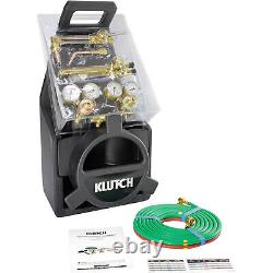 Klutch Med-Duty Cutting and Welding Outfit withTote Oxyacetylene Victor-Style 11Pc