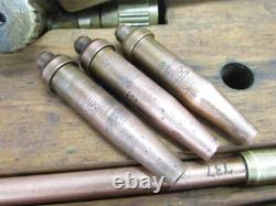 LINDE PUROX WELDING CUTTING TORCH CW-202 with HEATING & CUTTING TIPS