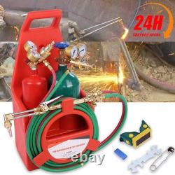 Long Pipe Brass Nozzle Welding & Cutting Torch Oxygen Acetylene Regulator Set