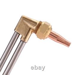 Long Pipe Brass Nozzle Welding & Cutting Torch Oxygen Acetylene Regulator Set