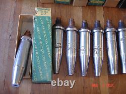 Lot Of 16 Oxweld Oxygen Acetylene Cutting Torch Tips Welder Tool USA Made