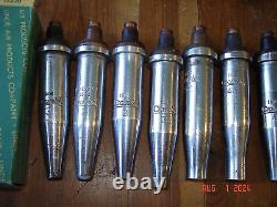 Lot Of 16 Oxweld Oxygen Acetylene Cutting Torch Tips Welder Tool USA Made