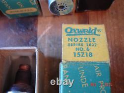 Lot Of 16 Oxweld Oxygen Acetylene Cutting Torch Tips Welder Tool USA Made