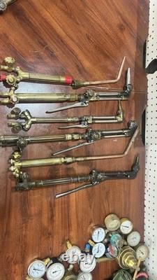Lot Of 7 Victor Torch with cutting head