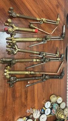 Lot Of 7 Victor Torch with cutting head