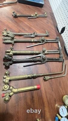 Lot Of 7 Victor Torch with cutting head