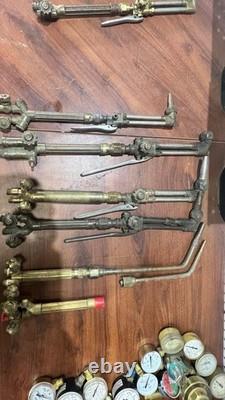 Lot Of 7 Victor Torch with cutting head