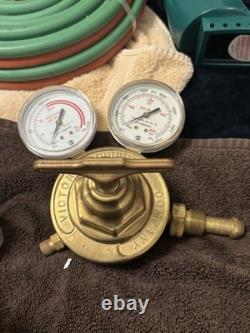 Lot of Welding / Cutting Torches, Victor Gauges, Hoses, Untested- As Is