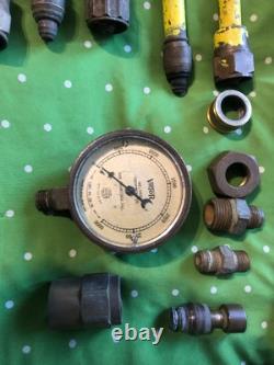 Lot of welding torches tips cutting heads gauges fittings tempilstiks nu & used