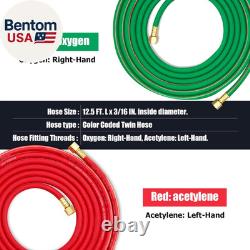 MIU-1516 Oxygen Acetylene Torch Kit WithGas Tank (Metal ABS), Portable Brazing Tor