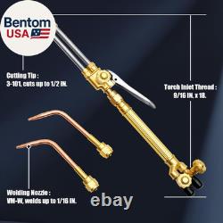 MIU-1516 Oxygen Acetylene Torch Kit WithGas Tank (Metal ABS), Portable Brazing Tor
