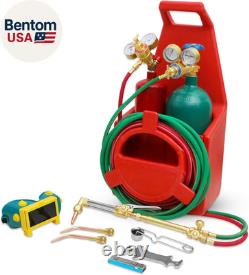 MIU-1516 Oxygen Acetylene Torch Kit WithGas Tank (Metal ABS), Portable Brazing Tor