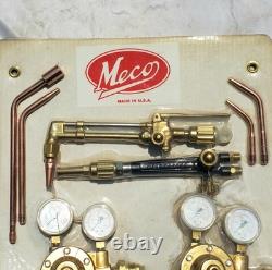 Meco WeldMaster Cutting Welding Torch Set & Tips Rosebud Regulators Made In USA