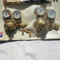 Meco WeldMaster Cutting Welding Torch Set & Tips Rosebud Regulators Made In USA