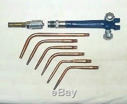 Meco Weldmaster Cutting Welding Torch Handle & Tip Set With Mixer USA