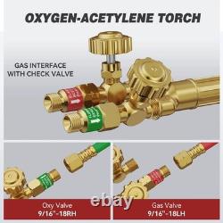 Medium Duty Oxy Acetylene Cutting Torch CA1350, Welding Tool with Check Valve, A