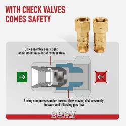 Medium Duty Oxy Acetylene Torch Kit Cutting, Welding, Brazing with Heating Medium Duty Oxy Acetylene Torch Kit Cutting, Welding, Brazing with Heating