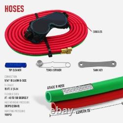 Medium Duty Oxy Acetylene Torch Kit Cutting, Welding, Brazing with Heating