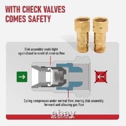 Medium Duty Oxy Acetylene Torch Kit Cutting, Welding, Brazing with Heating Noz
