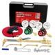Medium Duty Oxy Acetylene Torch Kit with Check Valves Cutting, Welding Black