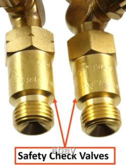 - Medium Duty Oxy-Fuel Torch with Check Valves, Cutting and Welding Tips Acetyl