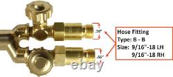 - Medium Duty Oxy-Fuel Torch with Check Valves, Cutting and Welding Tips Acetyl